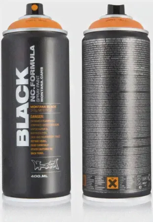 7050BLK MONTANA BLACK 400ML Краска BLACK серая акула