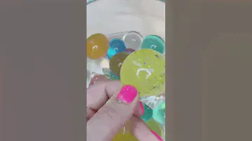Антистресс с большими шариками орбиз. Шарик из скотча с орбизами 😁